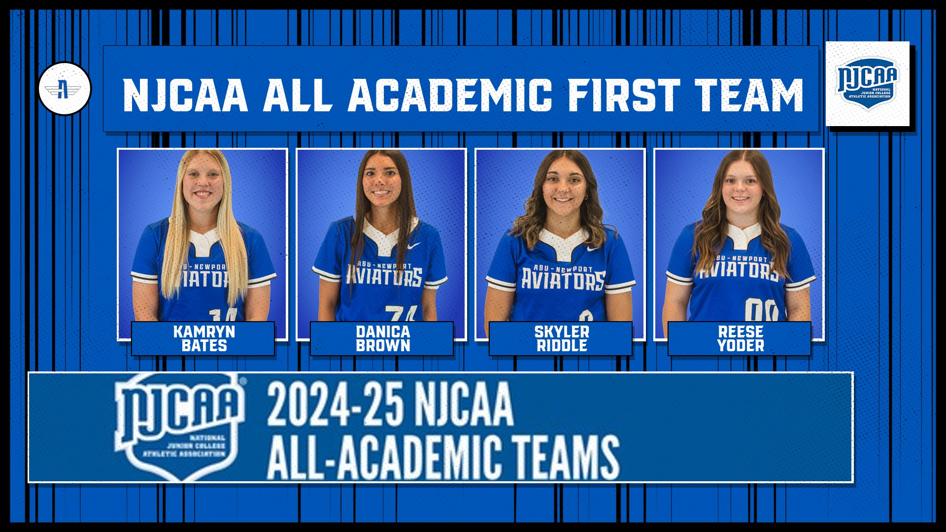 Nine ASUN Aviators Earn Spots on 2024?25 NJCAA All-Academic Teams